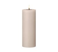 ester & erik Bougie LED bloc Ester & Erik 22 Linen Grey. 20cm