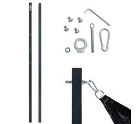 ESTEXO Poteaux de voile d'ombrage - Kit complet de support pour voile d'ombrage - Protection contre le vent et le soleil