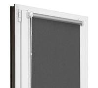 Estika Store occultant Thermique sans percage - Graphite - 150 x 120 cm - Store Enrouleur sans percage, Stores intérieurs pour Porte ou Fenetre, Protection Thermique