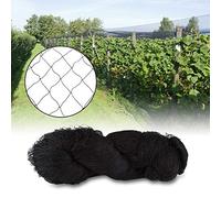 Estink Filet de Protection Anti-Oiseaux, Noir, 7,6 x 15,2 m, Maille 5 x 5 cm, pour Jardins, Étangs, Protection des Récoltes et Fruits