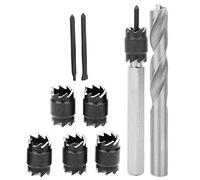 Estink Foret de Soudage Professionnel, Kit de 9 Pièces, Fraises pour Point de Soudure, Coupe-trous en Acier pour Carrosserie Automobile