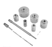 Estink Kit de Scies Cloche TCT, 6 Tailles 35-110 mm avec Tige d'Extension 300 mm, Ensemble de Carottage pour Béton avec Forets de Guidage