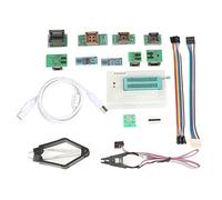 Estink Programmateur USB Universel TL866II Plus, Kit avec 10 Adaptateurs pour EEPROM Flash AVR MCU Gal PIC, Circuits Logiques Programmables