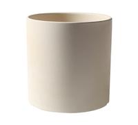 ESTINTENG Pot de fleurs uni en céramique, respirant, perforé, tube droit en céramique, pot de fleurs vert succulent, tube droit au feu uni (sans plateau), grande taille