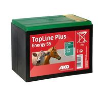 ESTO Batterie à sec 9 V 12 V Zinc Carbone 55 Ah 90 Ah 130 Ah pour électrificateurs de clôture électrique, réseau électrique, clôture de pâturage, pile saline batterie 55 Ah