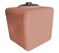 ESTO Réservoir d'eau potable imitation terre cuite 100L - 200L - 300L - 500 L - Polyéthylène - Réservoir extérieur effet antique, pompe et contrôle de pression (réservoir uniquement, 100 litres)
