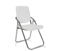 ESTO | Similicuir - Chaise pliante Blanc