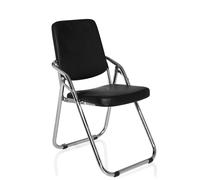 ESTO | Similicuir - Chaise pliante Noir