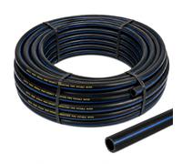 ESTO Tuyau d'irrigation 25 PN 50 ou 100 mètres ⌀ 20 25 32, Tuyau d'eau pour jardin, Tuyau en polyéthylène haute densité, Irrigation haute pression, Potager, Tuyau pour irrigation (25mm Ø, 100 mètres)