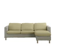 Estoralis | Java | Housse d'assise et de Dossier pour canapé et Fauteuil | Tissu Super élastique C/ 02 Crème | Taille L (Entre 50-85 cm x 95-130 cm et 10-20 cm de Haut) | Super réglable