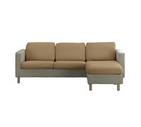 Estoralis | Sumatra | Housse d'assise et de Dossier pour canapé et Fauteuil | Tissu Super élastique C/ 06 Beige | Taille M (Entre 50-85 cm x 65-95 cm et 10-20 cm de Haut) | Super réglable