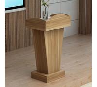 Estrade de Prise de Parole, Lutrin en Bois,Wood,Basic | avec large surface de lecture, armoire de rangement, facile à assembler, pour salle de onférence et événements