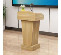 Estrade de Prise de Parole, Lutrin en Bois,Wood,+Copper | avec large surface de lecture, armoire de rangement, facile à assembler, pour salle de onférence et événements