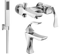 Estrella R02 Mélangeur lavabo et baignoire avec accessoires, chrome (72303R02-00)
