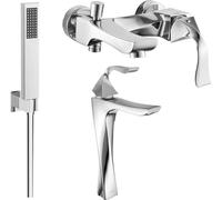 Estrella R02 Mélangeur lavabo et baignoire avec accessoires, chrome (72313R02-00)