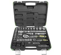 Jbm Coffret à outils avec douilles galvanisées 12 pans 74 pièces Argent Argent One Size