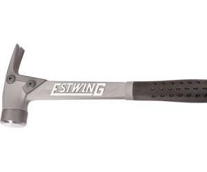 ESTWING AL-PRO ALBKM, marteau en aluminium, manche en vinyle noir, 390 g, avec pointe en acier trempé – Fabriqué aux États-Unis