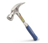 Estwing Marteau à panne fendue E3/20s droit – manche vinyle, panne lisse, 560 g (Ø 27 mm)