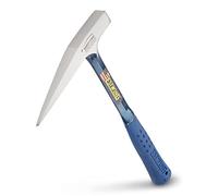 ESTWING Rock Pick - 13 oz Geology Hammer with Smooth Face & Shock Reduction Grip - E3-13P