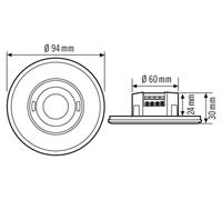 ESYLUX Détecteur de mouvement UP PD-FLAT 360i/8 RD BK EP10427954