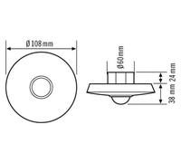 ESYLUX ESY Détecteur de présence de plafond PD-C360i/8 MIC encastré EP10425882