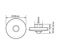 ESYLUX Interrupteur de mouvement compact (complet) - EP10427312