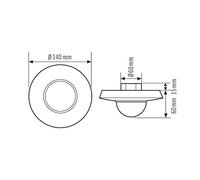 ESYLUX Interrupteur de mouvement standard (complet) - EM10425103