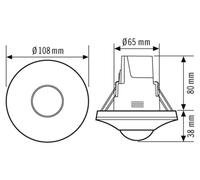Esylux PD-C 360bt/8 APC20 PSEP10428272plus DALI-2 Détecteur de présence pour plafond