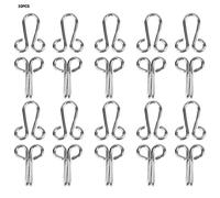 Et Fermeture des Yeux pour Soutien-gorge Couleur Marron, Crochets Et Yeux pour la Couture or, Crochet Et Oeil, Crochet Et Loquet pour Vêtements (Fixez le crochet de collier blanc brillant d'un)