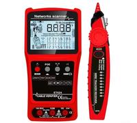 ET628 Testeur de câble réseau 3 en 1 avec fonctions multimètre - Traceur de tonalité d'écran LCD pour lignes téléphoniques LAN - Kit de localisation de défauts (ET624)