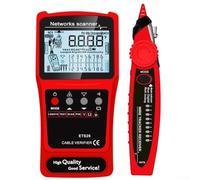 ET628 Testeur de câble réseau 3 en 1 avec fonctions multimètre - Traceur de tonalité d'écran LCD pour lignes téléphoniques LAN - Kit de localisation de défauts (ET626)
