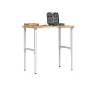 vidaXL Établi 100x60x(73-99,5) cm Bois massif Acacia Rectangulaire