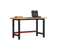 vidaXL Établi 140×60×83 cm Bois massif d'acacia Rectangulaire