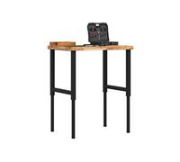 vidaXL Établi rectangulaire 80x60x(73-99,5) cm Bois massif Acacia