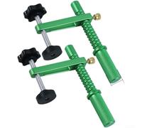Établi à réglage rapide pour chien - 19 mm et 20 mm - En alliage d'aluminium - Fixation modulaire - Pour les tâches de travail du bois - Léger - Portable - Presse manuelle - Deux pièces incluses (2