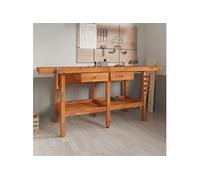 vidaXL Établi avec tiroirs et étaux 192x62x83 cm Bois massif d'acacia