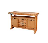 - Etabli bois de menuisier L:1,20m (2 portes + 4 tiroirs) + Presse horizontale