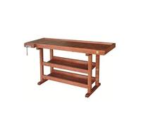 Outifrance Établi 0013148C en bois 1,50 m – 2 rayons intermédiaires – 1 presse