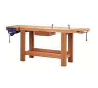 Etabli bois - ébéniste - professionnel - 2 m - 1 tiroir - 2 presses OUTIFRANCE