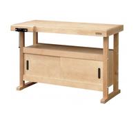 Établi bois - menuisier - caisson portes coulissantes - 1,2 m - presse OUTIFRANCE