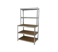 Etabli de Garage Etagère de Rangement en Acier Galvanisé Sans Boulons