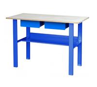 Établi de mécanicien à rayon 1,2 m 2 tiroirs OUTIFRANCE