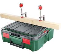 Établi de Sciage BOSCH avec Boîte de Rangement SystemBox Taille S, Acier, 60 cm Largeur x 90 cm Hauteur x 90 cm Longueur, Vert