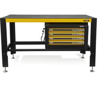 Etabli de travail 4 tiroirs Plateau 150 x 78cm Anti rayures 4 pieds réglables Charge 2000 kg VITO