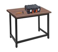 Établi en acier - 100 x 50 x 80 cm - Charge maximale : 100 kg - Pieds réglables pour plateau de table en marbre/verre - Montage - Pour atelier, garage (sans plateau)