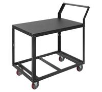 Établi en acier - Table de travail mobile - Pour charges lourdes - Capacité de charge : 159 kg - Avec roulettes - Pour garage/atelier/industrie - Noir