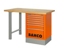 Etabli en bois, couleur orange 1.80 m (6 tiroirs) - BAHCO 1495K6CWB18TW