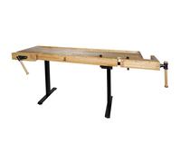 Etabli en bois reglable en hauteur pour menuiserie wb210elift_230v