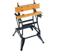 Établi Étau Pliable BLACK+DECKER WM550-XJ, 2 Mâchoires Bambou, Charge 250 kg, Serrage Vertical, 610 x 472 mm
