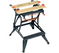 Etabli etau pliable - BLACK+DECKER - WM550-XJ - 2 mâchoires en bambou - charge maximale de 250 kg